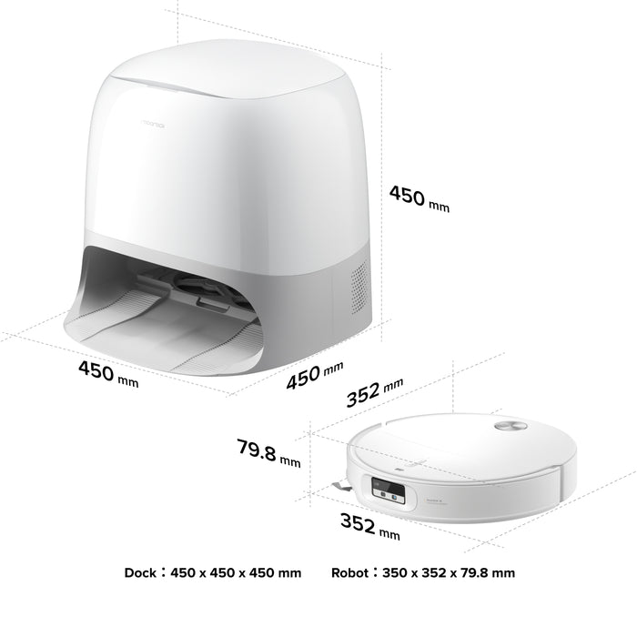 robotický vysavač roborock qrevo curvx s multifunkčním dokem 3.0 thermo