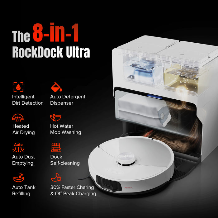 roborock s8 maxv ultra s 8v1 rockdock ultra