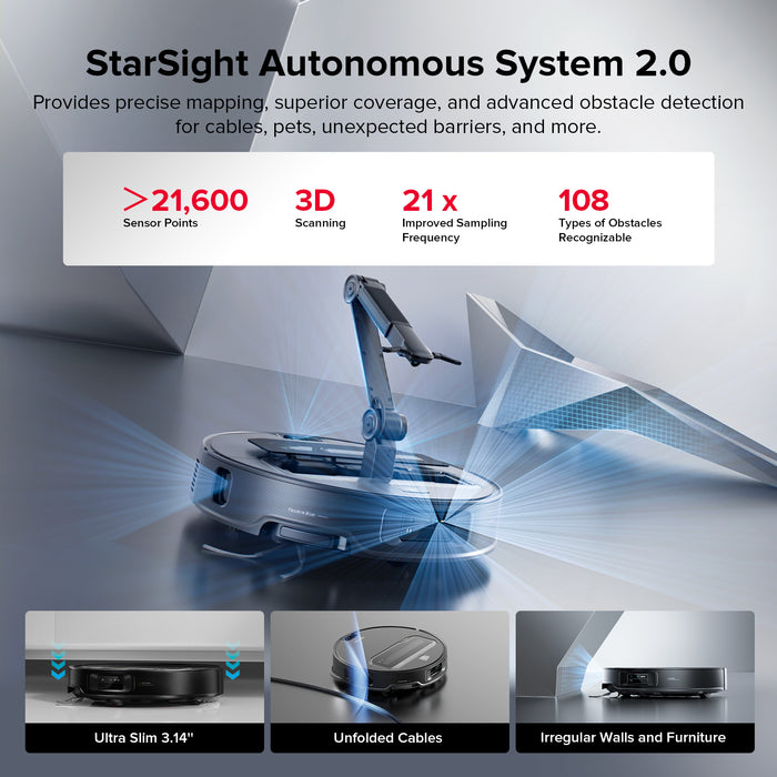 robotický vysavač roborock saros z70 s mechanickým ramenem omnigrip